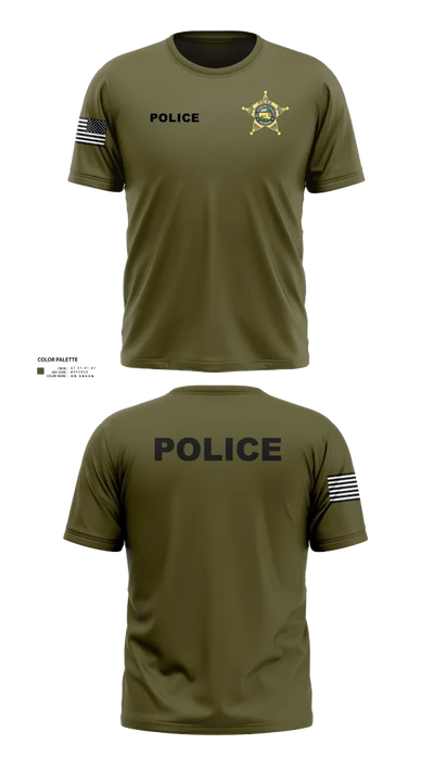 St. Joseph County Police Department 17172359 Old School Cotton Feel Shirt - 82
