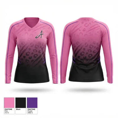 Alpha One 44082361 Women's Long Sleeve V-neck Shirt - 1