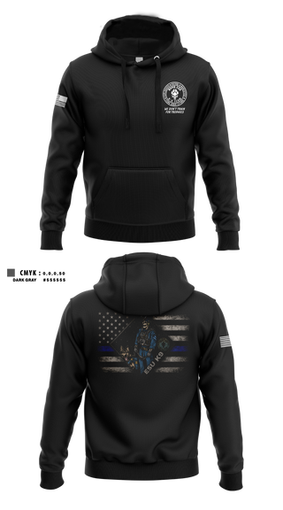 Hoodie, NYPD ESU K9, Police, Teamtime, Team time, sublimation, custom sports apparel, team uniforms, spirit wear, spiritwear, sports uniforms, custom shirts, team store, custom team store, fundraiser sports, apparel fundraiser