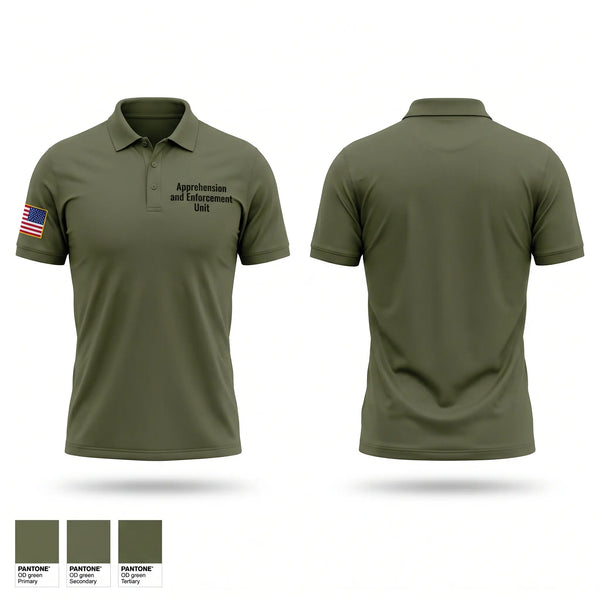 Short Sleeve Performance Polo, Apprehension and Enforcement Unit, Police, Teamtime, Team time, sublimation, custom sports apparel, team uniforms, spirit wear, spiritwear, sports uniforms, custom shirts, team store, custom team store, fundraiser sports, apparel fundraiser