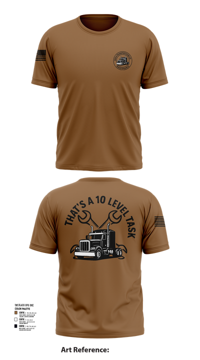 1482nd Transportation Company 43933777 Short Sleeve Performance Shirt - 102