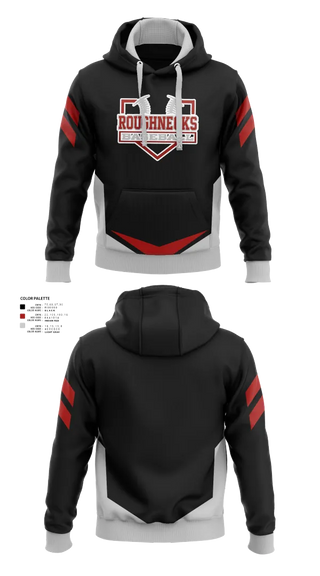 Hoodie, Oklahoma Roughnecks, Baseball, Teamtime, Team time, sublimation, custom sports apparel, team uniforms, spirit wear, spiritwear, sports uniforms, custom shirts, team store, custom team store, fundraiser sports, apparel fundraiser