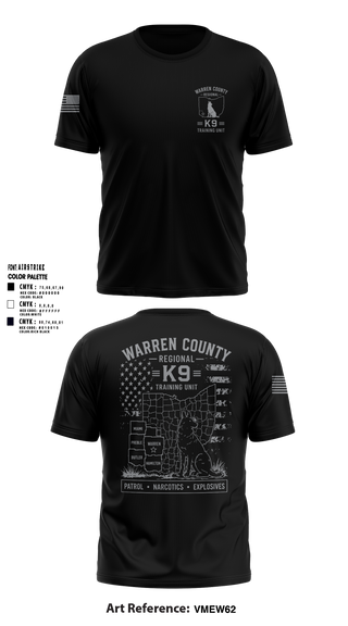 Short Sleeve Performance Shirt, Warren County Sheriff’s Office K-9, Police, Teamtime, Team time, sublimation, custom sports apparel, team uniforms, spirit wear, spiritwear, sports uniforms, custom shirts, team store, custom team store, fundraiser sports, apparel fundraiser
