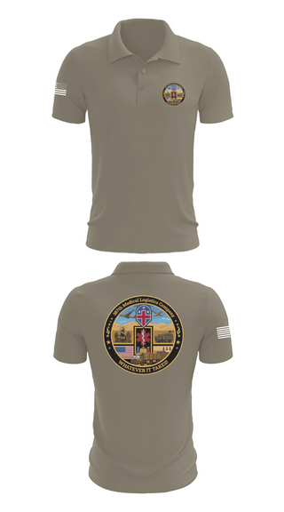 Short Sleeve Performance Polo, 387th Medical Logistics Company, Army, Teamtime, Team time, sublimation, custom sports apparel, team uniforms, spirit wear, spiritwear, sports uniforms, custom shirts, team store, custom team store, fundraiser sports, apparel fundraiser
