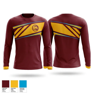 Long Sleeve Performance Shirt, Lions, Men's Basketball, Teamtime, Team time, sublimation, custom sports apparel, team uniforms, spirit wear, spiritwear, sports uniforms, custom shirts, team store, custom team store, fundraiser sports, apparel fundraiser