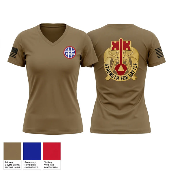 Womens Short Sleeve Vneck Shirt, 373rd CSSB, Army, Teamtime, Team time, sublimation, custom sports apparel, team uniforms, spirit wear, spiritwear, sports uniforms, custom shirts, team store, custom team store, fundraiser sports, apparel fundraiser