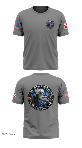 Old School Cotton Feel Shirt, East Baton Rouge Parish Dive & Rescue Team, Fire Department, Teamtime, Team time, sublimation, custom sports apparel, team uniforms, spirit wear, spiritwear, sports uniforms, custom shirts, team store, custom team store, fundraiser sports, apparel fundraiser