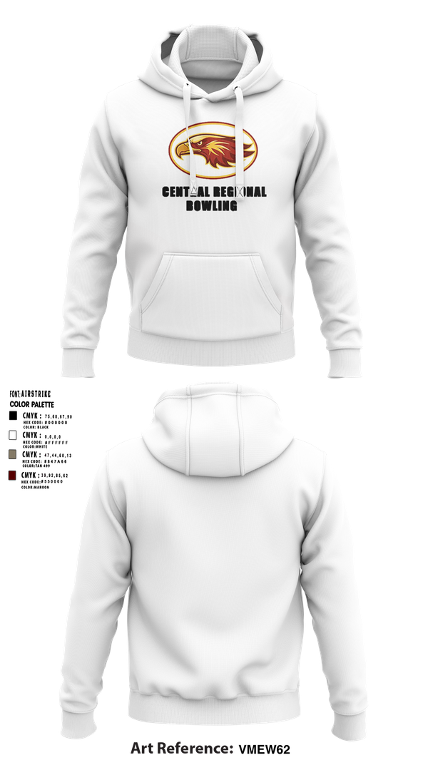 Hoodie, Central Regional High School Bowling, Bowling, Teamtime, Team time, sublimation, custom sports apparel, team uniforms, spirit wear, spiritwear, sports uniforms, custom shirts, team store, custom team store, fundraiser sports, apparel fundraiser