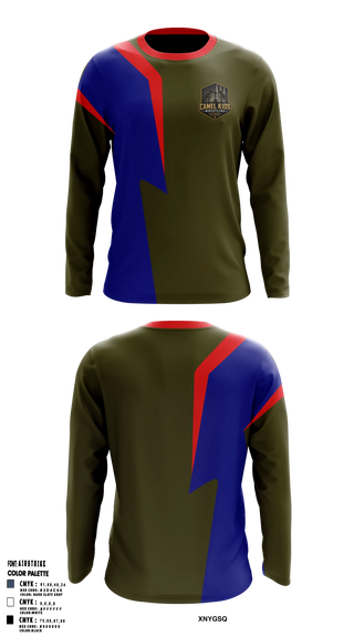 Long Sleeve Performance Shirt, Camel kids, Wrestling, Teamtime, Team time, sublimation, custom sports apparel, team uniforms, spirit wear, spiritwear, sports uniforms, custom shirts, team store, custom team store, fundraiser sports, apparel fundraiser