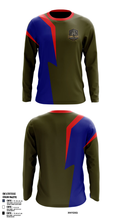 Camel kids Long Sleeve Performance Shirt - 5