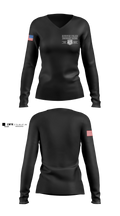 Houston Police Northeast Patrol Women's Long Sleeve V-neck Shirt - 7