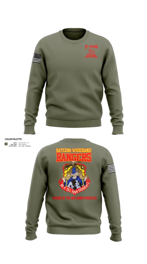 Crew Neck Sweatshirt, Satcom, Air Force, Teamtime, Team time, sublimation, custom sports apparel, team uniforms, spirit wear, spiritwear, sports uniforms, custom shirts, team store, custom team store, fundraiser sports, apparel fundraiser
