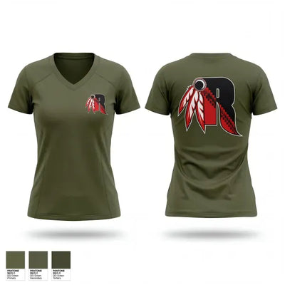 Rahway Indians 69606125 Women's Short Sleeve V-neck Shirt - 1