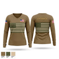 ODA 545 5th Special Forces Group 7882792 Women's Long Sleeve V-neck Shirt - 1
