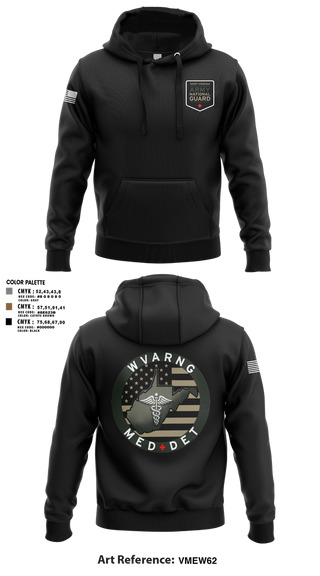 Hoodie, WV ARNG Med Det, , Teamtime, Team time, sublimation, custom sports apparel, team uniforms, spirit wear, spiritwear, sports uniforms, custom shirts, team store, custom team store, fundraiser sports, apparel fundraiser