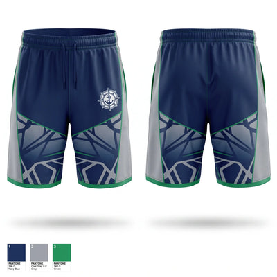 Jones Beach Lifeguard Corp Athletic Shorts With Pockets - 1