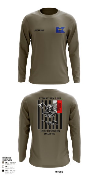 Long Sleeve Performance Shirt, E 501st 1AD, CAB AVMX, Army, Teamtime, Team time, sublimation, custom sports apparel, team uniforms, spirit wear, spiritwear, sports uniforms, custom shirts, team store, custom team store, fundraiser sports, apparel fundraiser