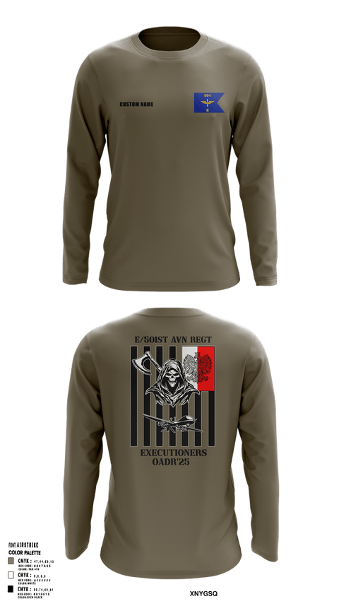 Long Sleeve Performance Shirt, E 501st 1AD, CAB AVMX, Army, Teamtime, Team time, sublimation, custom sports apparel, team uniforms, spirit wear, spiritwear, sports uniforms, custom shirts, team store, custom team store, fundraiser sports, apparel fundraiser