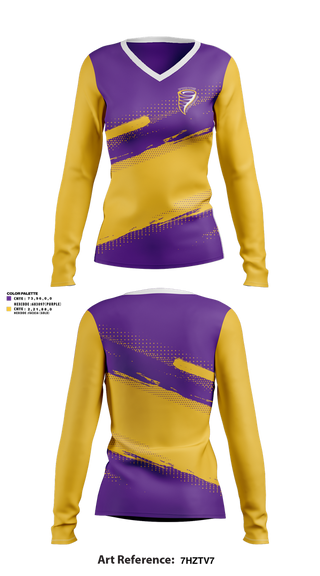 Womens Long Sleeve Vneck Shirt, Purvis Middle School Cheer, Cheer, Teamtime, Team time, sublimation, custom sports apparel, team uniforms, spirit wear, spiritwear, sports uniforms, custom shirts, team store, custom team store, fundraiser sports, apparel fundraiser