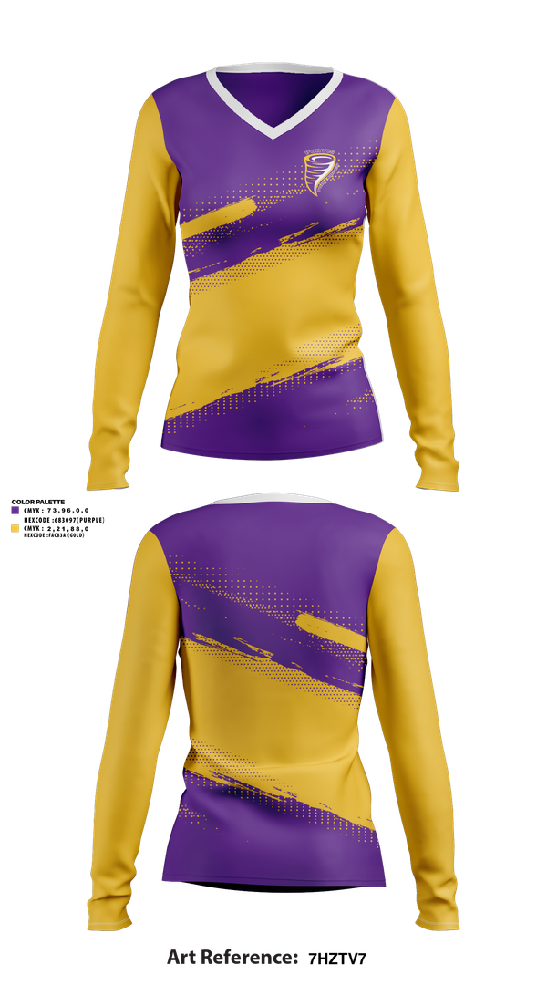 Womens Long Sleeve Vneck Shirt, Purvis Middle School Cheer, Cheer, Teamtime, Team time, sublimation, custom sports apparel, team uniforms, spirit wear, spiritwear, sports uniforms, custom shirts, team store, custom team store, fundraiser sports, apparel fundraiser
