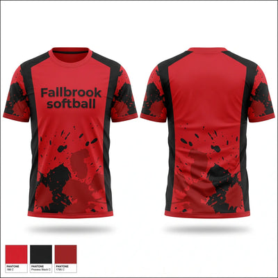 Fallbrook softball Short Sleeve Performance Shirt - 2