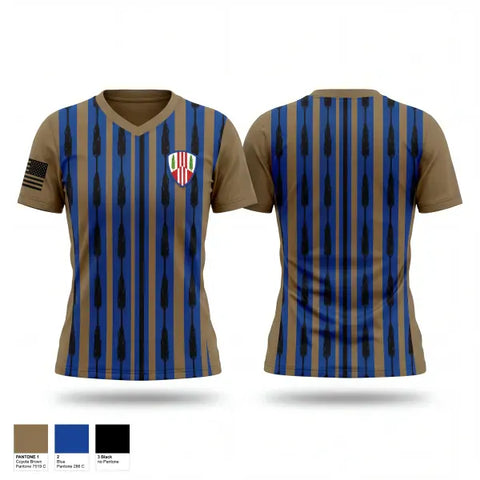 Womens Short Sleeve Vneck Shirt, 369th sustainment brigade, Army, Teamtime, Team time, sublimation, custom sports apparel, team uniforms, spirit wear, spiritwear, sports uniforms, custom shirts, team store, custom team store, fundraiser sports, apparel fundraiser