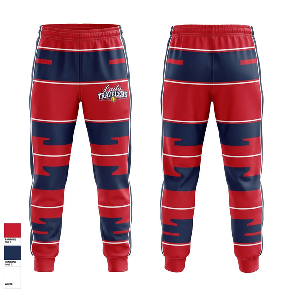 Sweatpants, Lady Travelers, Softball, Teamtime, Team time, sublimation, custom sports apparel, team uniforms, spirit wear, spiritwear, sports uniforms, custom shirts, team store, custom team store, fundraiser sports, apparel fundraiser