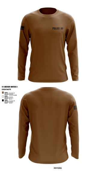 Long Sleeve Performance Shirt, POLICE K9, , Teamtime, Team time, sublimation, custom sports apparel, team uniforms, spirit wear, spiritwear, sports uniforms, custom shirts, team store, custom team store, fundraiser sports, apparel fundraiser
