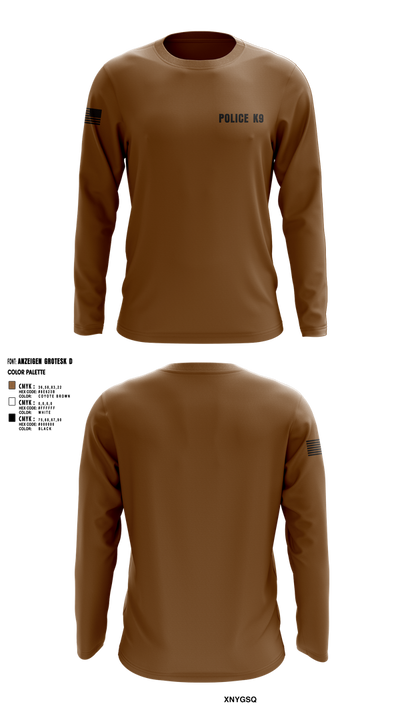 POLICE K9 14845972 Long Sleeve Performance Shirt 1