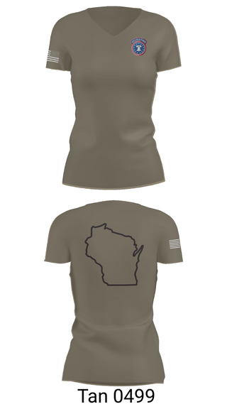 Womens Short Sleeve Vneck Shirt, Waukesha recruiting station, Army, Teamtime, Team time, sublimation, custom sports apparel, team uniforms, spirit wear, spiritwear, sports uniforms, custom shirts, team store, custom team store, fundraiser sports, apparel fundraiser