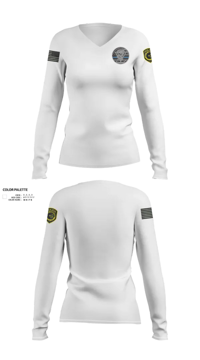 Robstown Police Department Narcotics Division Women's Long Sleeve V-neck Shirt - 23