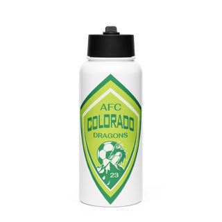AFC Colorado Dragons 48470583 Stainless Steel Water Bottle with a Straw Lid