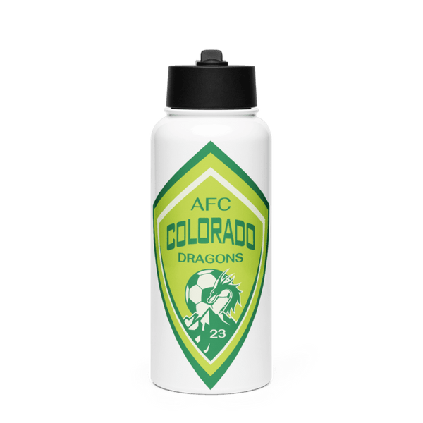 AFC Colorado Dragons 48470583 Stainless Steel Water Bottle with a Straw Lid
