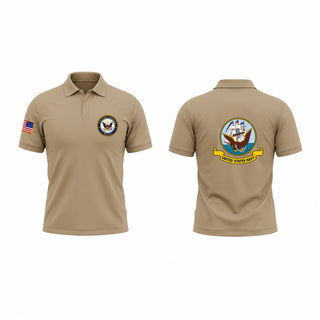 Short Sleeve Performance Polo, USS Leyte Gulf CG-55, Navy, Teamtime, Team time, sublimation, custom sports apparel, team uniforms, spirit wear, spiritwear, sports uniforms, custom shirts, team store, custom team store, fundraiser sports, apparel fundraiser