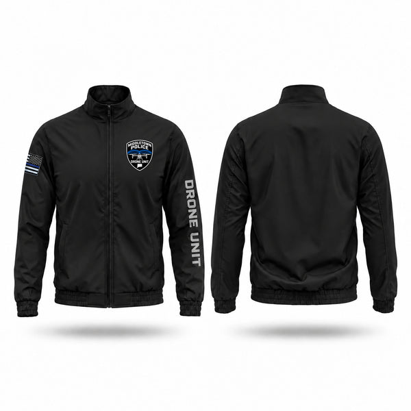 Windbreaker, Middletown Police Department Drone Unit, Police, Teamtime, Team time, sublimation, custom sports apparel, team uniforms, spirit wear, spiritwear, sports uniforms, custom shirts, team store, custom team store, fundraiser sports, apparel fundraiser