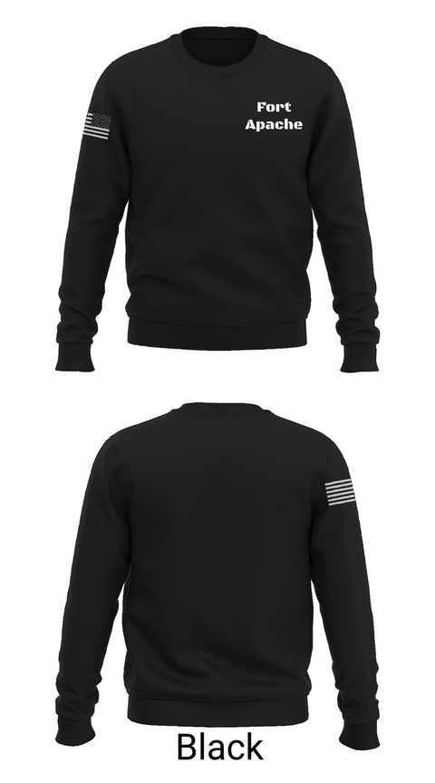 Crew Neck Sweatshirt, Fort Apache, , Teamtime, Team time, sublimation, custom sports apparel, team uniforms, spirit wear, spiritwear, sports uniforms, custom shirts, team store, custom team store, fundraiser sports, apparel fundraiser