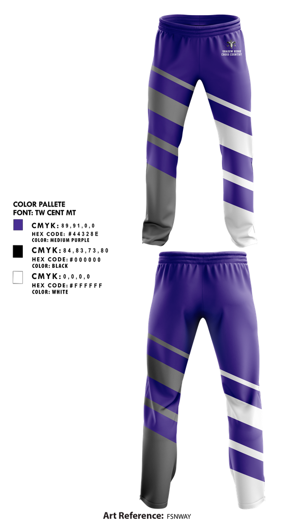 Sweatpants, Shadow Ridge, Cross Country, Teamtime, Team time, sublimation, custom sports apparel, team uniforms, spirit wear, spiritwear, sports uniforms, custom shirts, team store, custom team store, fundraiser sports, apparel fundraiser