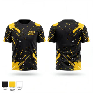 Soft Poly Tee Cotton Like Feel, Jurupa Steelers, , Teamtime, Team time, sublimation, custom sports apparel, team uniforms, spirit wear, spiritwear, sports uniforms, custom shirts, team store, custom team store, fundraiser sports, apparel fundraiser