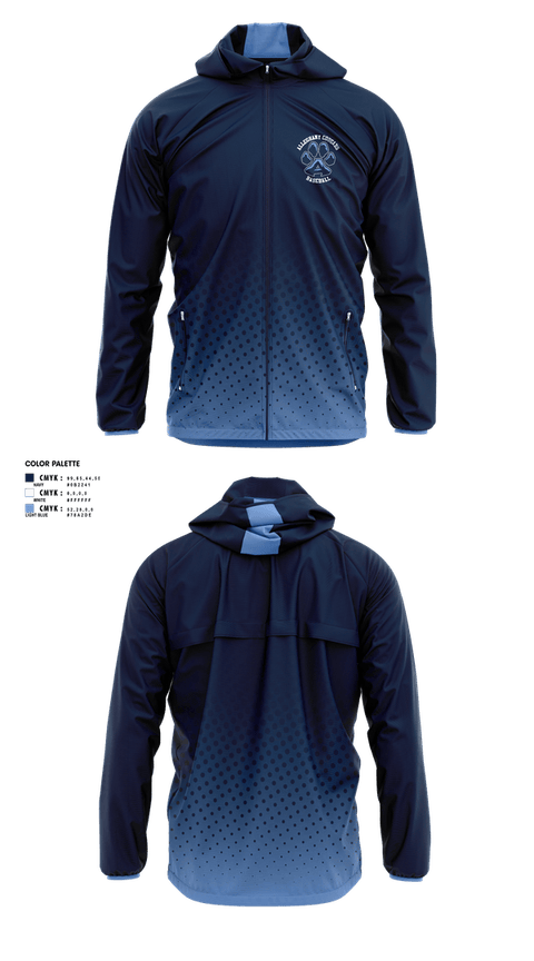 Windbreaker, Alleghany Cougars, Baseball, Teamtime, Team time, sublimation, custom sports apparel, team uniforms, spirit wear, spiritwear, sports uniforms, custom shirts, team store, custom team store, fundraiser sports, apparel fundraiser