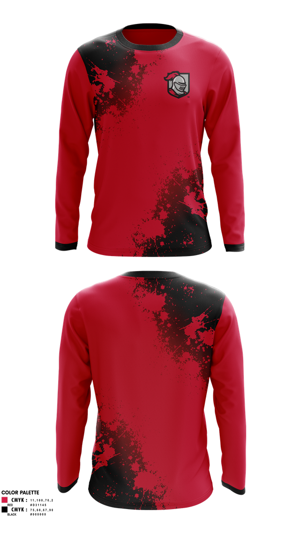 Long Sleeve Performance Shirt, BAC Men's Soccer, Men's Soccer, Teamtime, Team time, sublimation, custom sports apparel, team uniforms, spirit wear, spiritwear, sports uniforms, custom shirts, team store, custom team store, fundraiser sports, apparel fundraiser