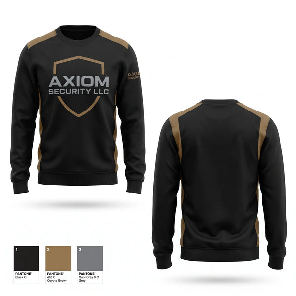 Crew Neck Sweatshirt, Axiom Security LLC, , Teamtime, Team time, sublimation, custom sports apparel, team uniforms, spirit wear, spiritwear, sports uniforms, custom shirts, team store, custom team store, fundraiser sports, apparel fundraiser