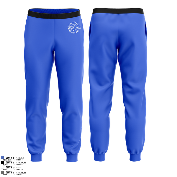 Joggers, Carteret Ramblers Volleyball, Women's Volleyball, Teamtime, Team time, sublimation, custom sports apparel, team uniforms, spirit wear, spiritwear, sports uniforms, custom shirts, team store, custom team store, fundraiser sports, apparel fundraiser