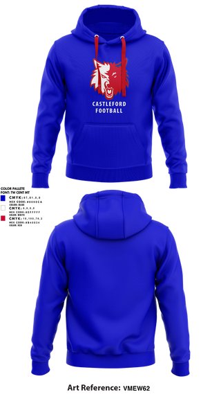 Hoodie, Castleford High School Football, , Teamtime, Team time, sublimation, custom sports apparel, team uniforms, spirit wear, spiritwear, sports uniforms, custom shirts, team store, custom team store, fundraiser sports, apparel fundraiser