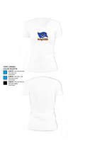 Branford Buccaneers 66316693 Women's Short Sleeve V-neck Shirt - 15