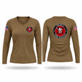 Paoli Fire Dept Women's Long Sleeve V-neck Shirt - 1