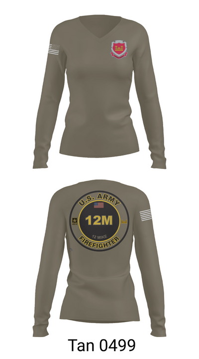 1153rd Firefighter Unit 94672135 Women's Long Sleeve V-neck Shirt - 73