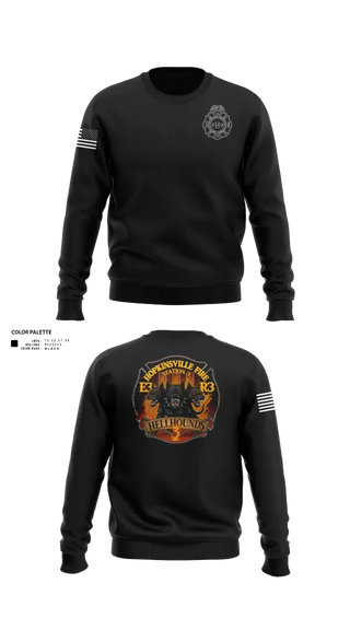 Crew Neck Sweatshirt, Hopkinsville Fire Department, Fire Department, Teamtime, Team time, sublimation, custom sports apparel, team uniforms, spirit wear, spiritwear, sports uniforms, custom shirts, team store, custom team store, fundraiser sports, apparel fundraiser