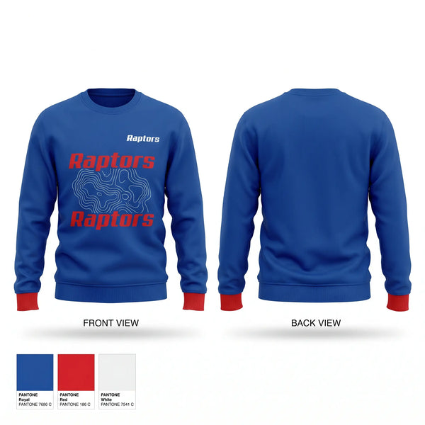 Crew Neck Sweatshirt, Raptors, Baseball, Teamtime, Team time, sublimation, custom sports apparel, team uniforms, spirit wear, spiritwear, sports uniforms, custom shirts, team store, custom team store, fundraiser sports, apparel fundraiser
