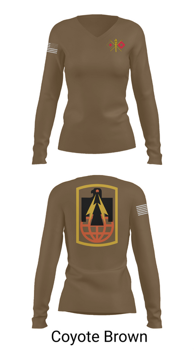 57th ESB 30195077 Women's Long Sleeve V-neck Shirt - 17