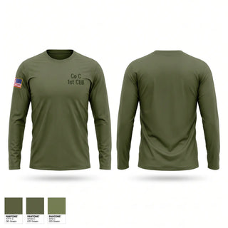 Long Sleeve Performance Shirt, Co C, 1st CEB, Marines, Teamtime, Team time, sublimation, custom sports apparel, team uniforms, spirit wear, spiritwear, sports uniforms, custom shirts, team store, custom team store, fundraiser sports, apparel fundraiser
